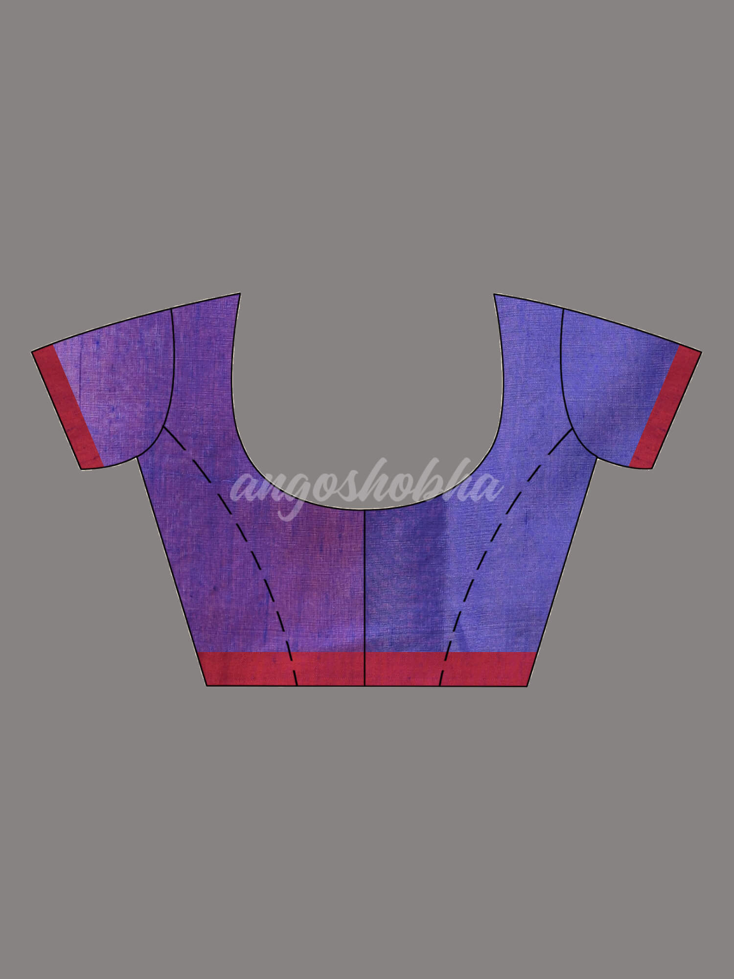 Pink Cotton Blend All Body Motive With Blue Pallu Handloom Saree