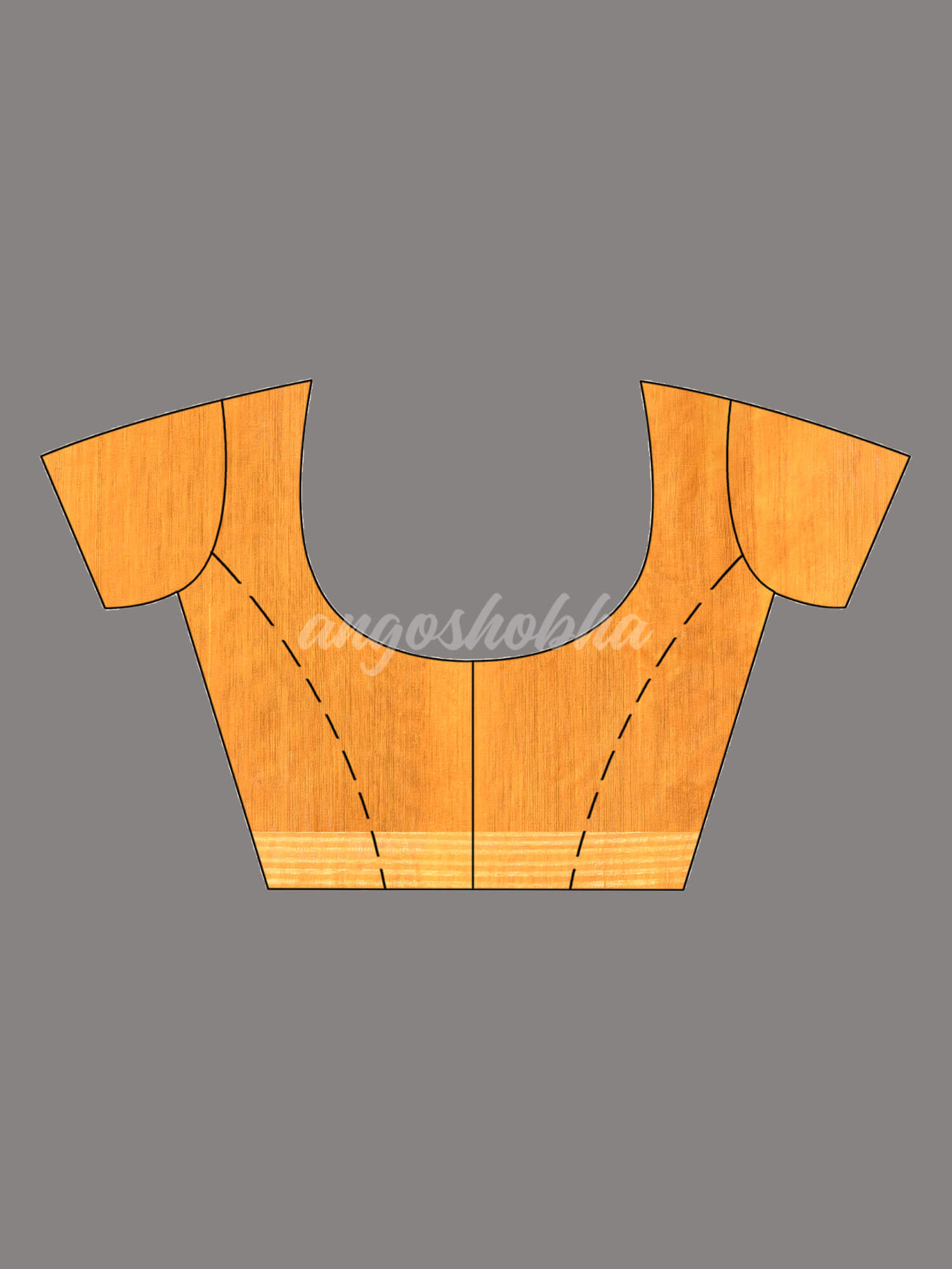 Yellow Cotton Blend Solid Body Design Pallu Handloom Saree