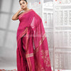 Rani Cotton Blend Solid Body Design Pallu Handloom Saree