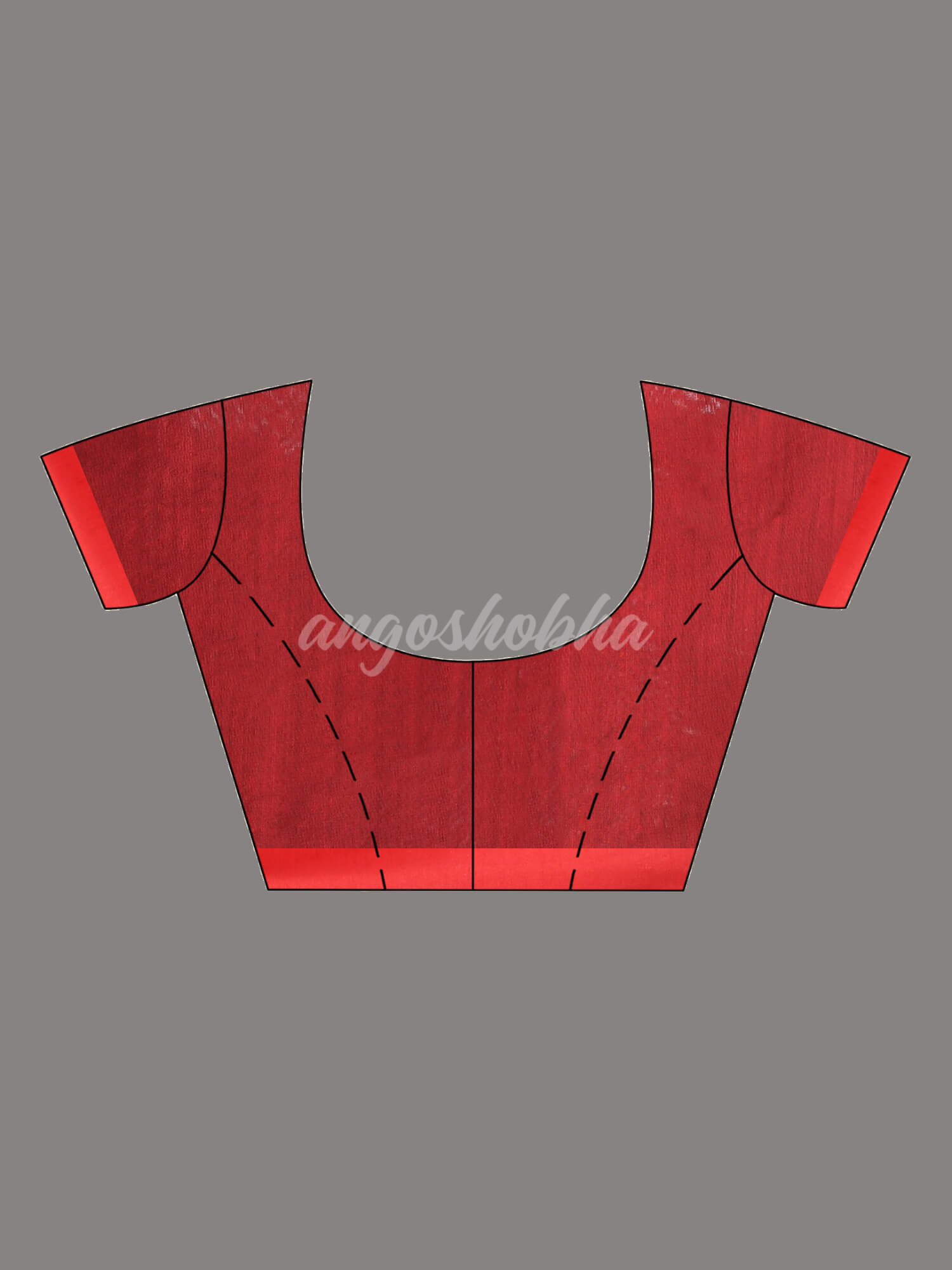 Black Cotton Blend All Body Motive With Red Pallu Handloom Saree