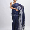 Nevy bule body buti Handloom Molmol Cotton Jamdani Saree