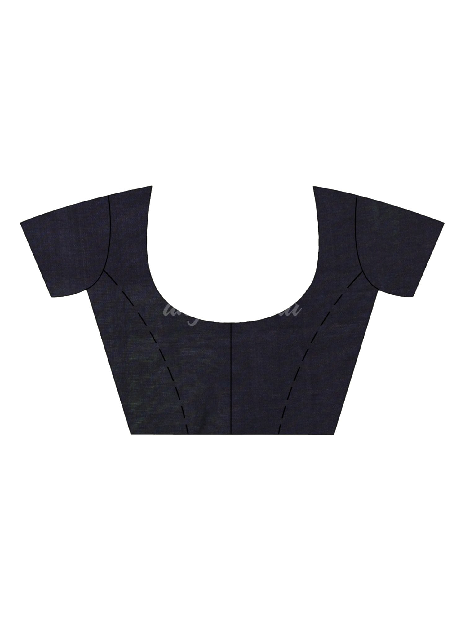 Dark grey cotton with red border handwoven jamdani saree