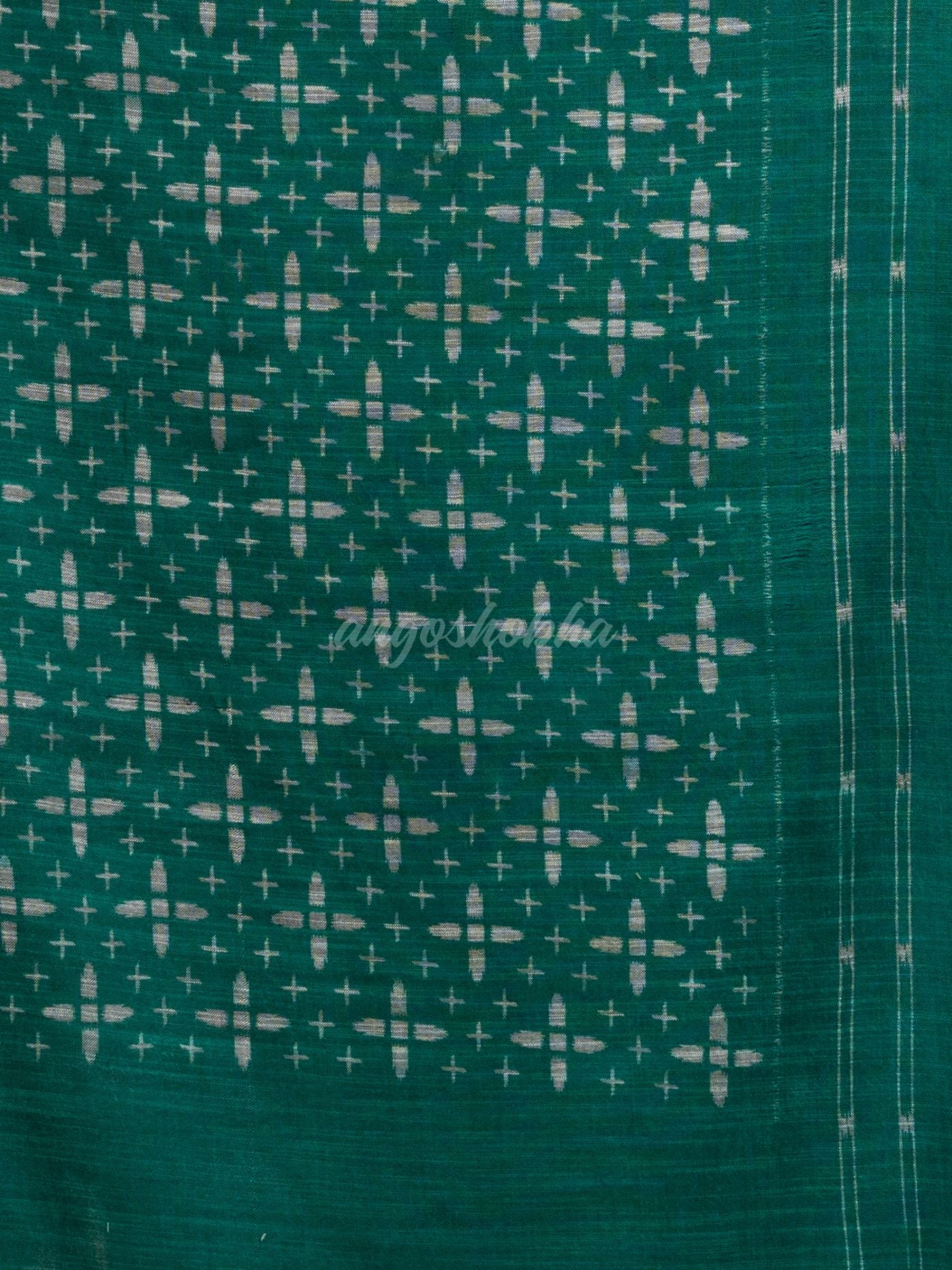 Silver cotton blend star printed saree