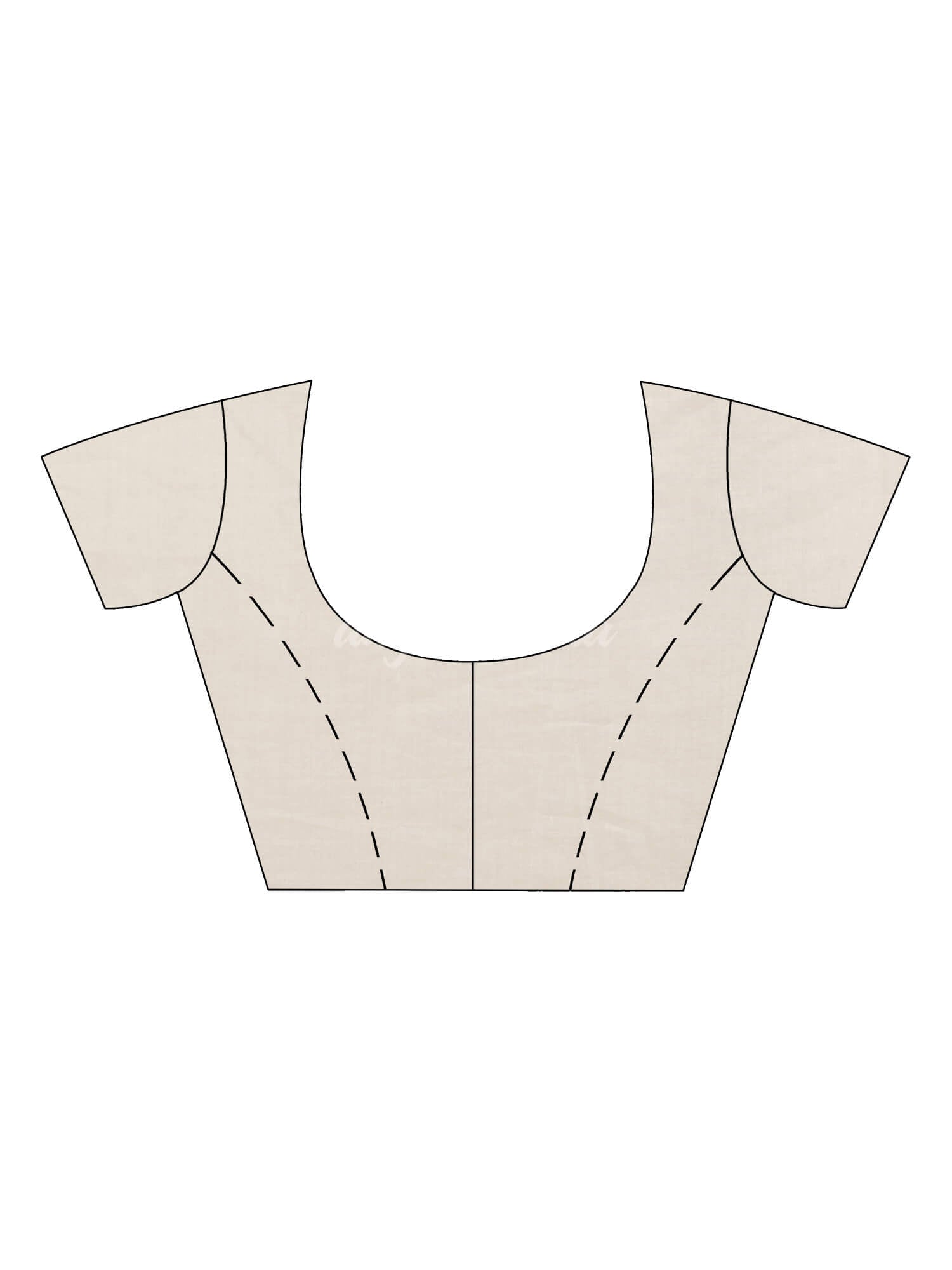 White cotton with Jacquard Zari border and zari Stripe pallu handloom Saree