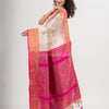 White art silk Muslin Jacquard Jamdani Saree