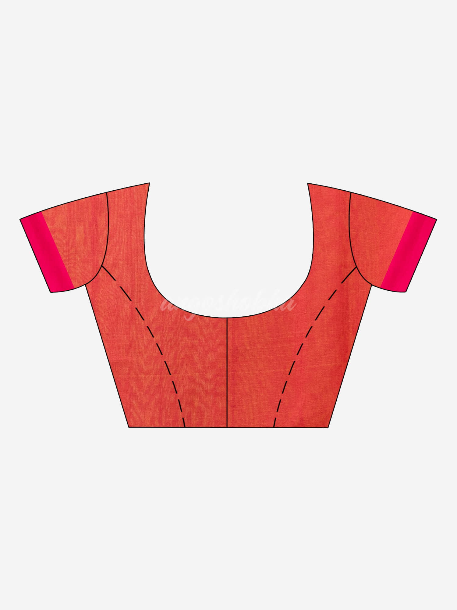 Yellow cotton blend all body laptop motive with pallu red jamdani saree