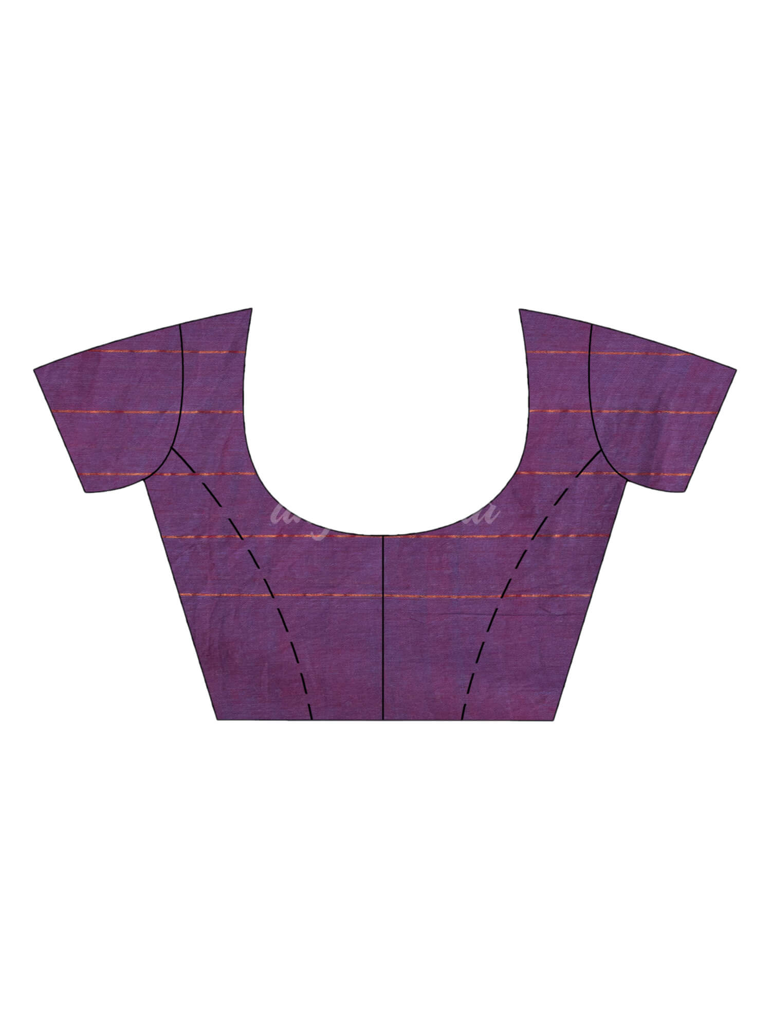 Denim Blue cotton all body buti and stripe with gold zari broder handloom saree