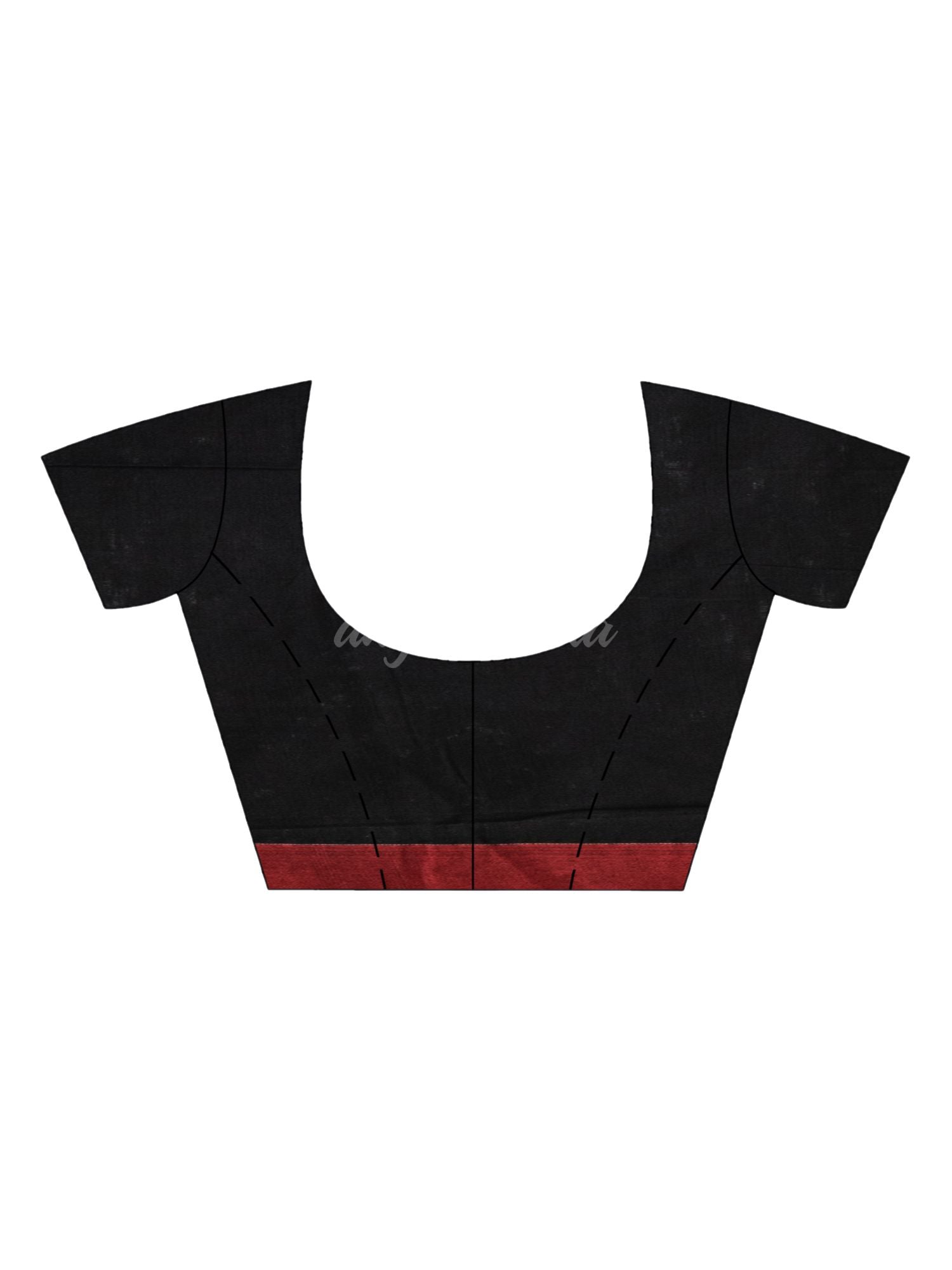 Black cotton all body jacquard stripe with pallu jacquard motive and solid broder handloom saree