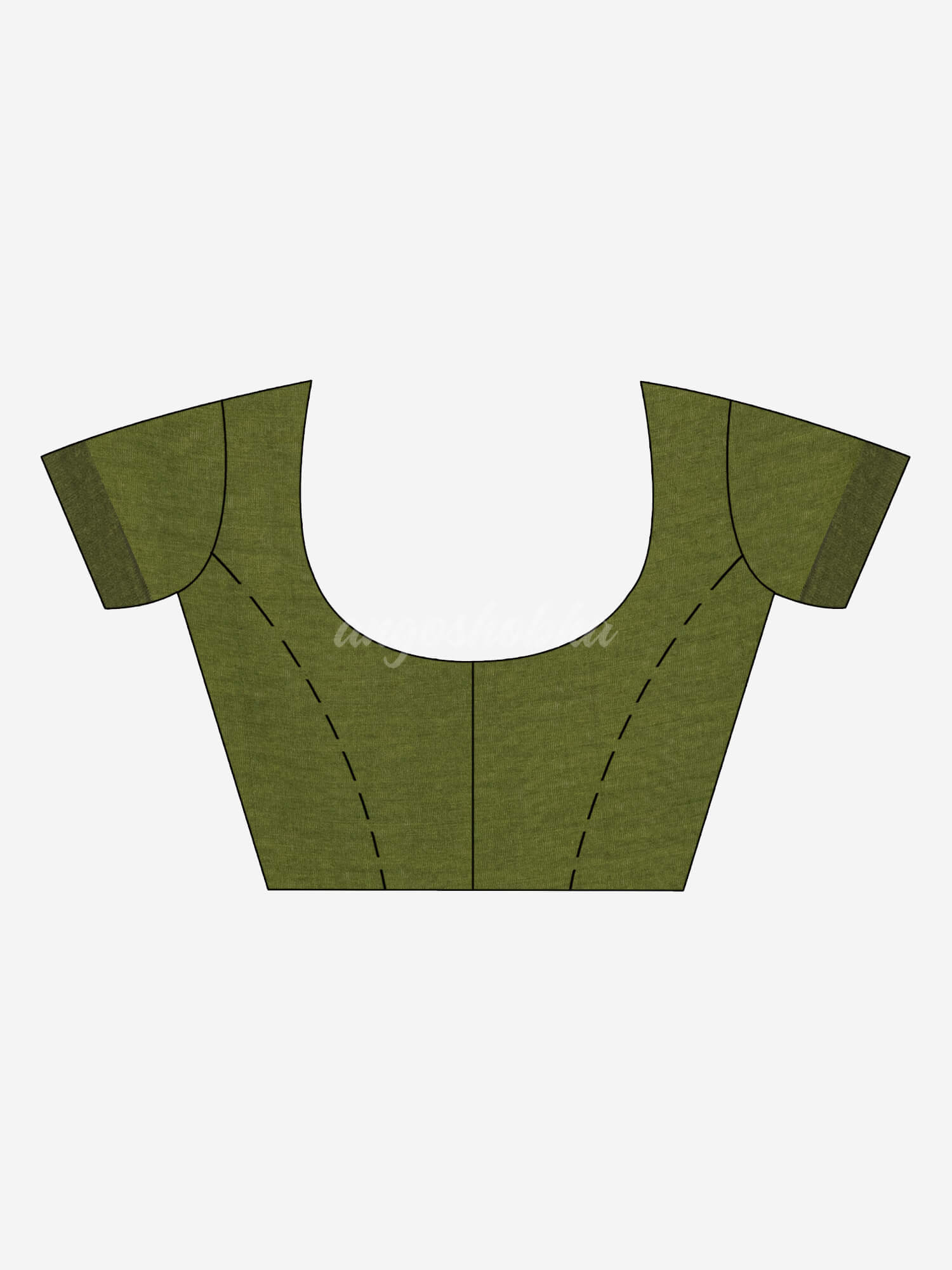 Pickle green cotton molmol handloom saree