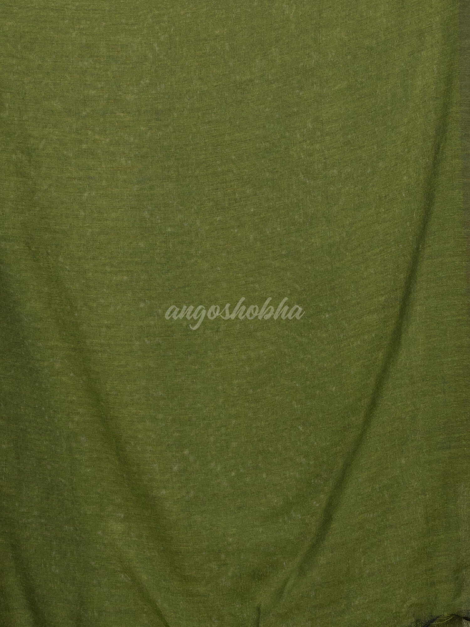 Pickle green cotton molmol handloom saree