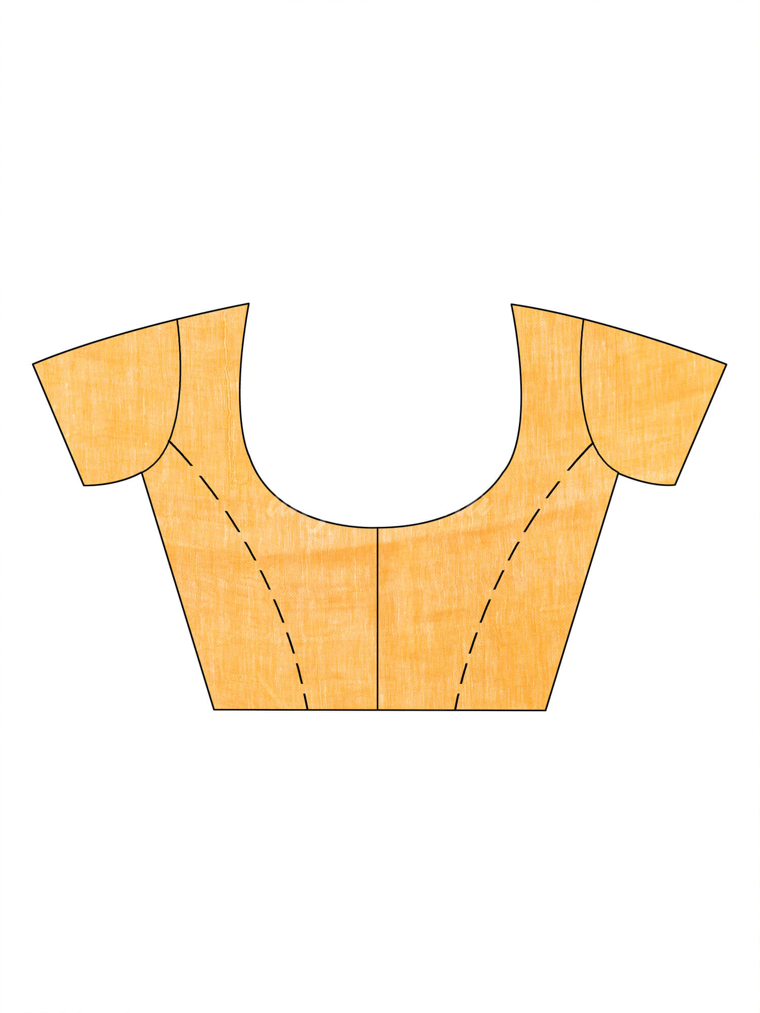 Orange linen all body pom pom with pallu stipe handwoven saree