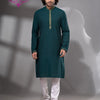 Bottle Green Cotton Men's Punjabi
