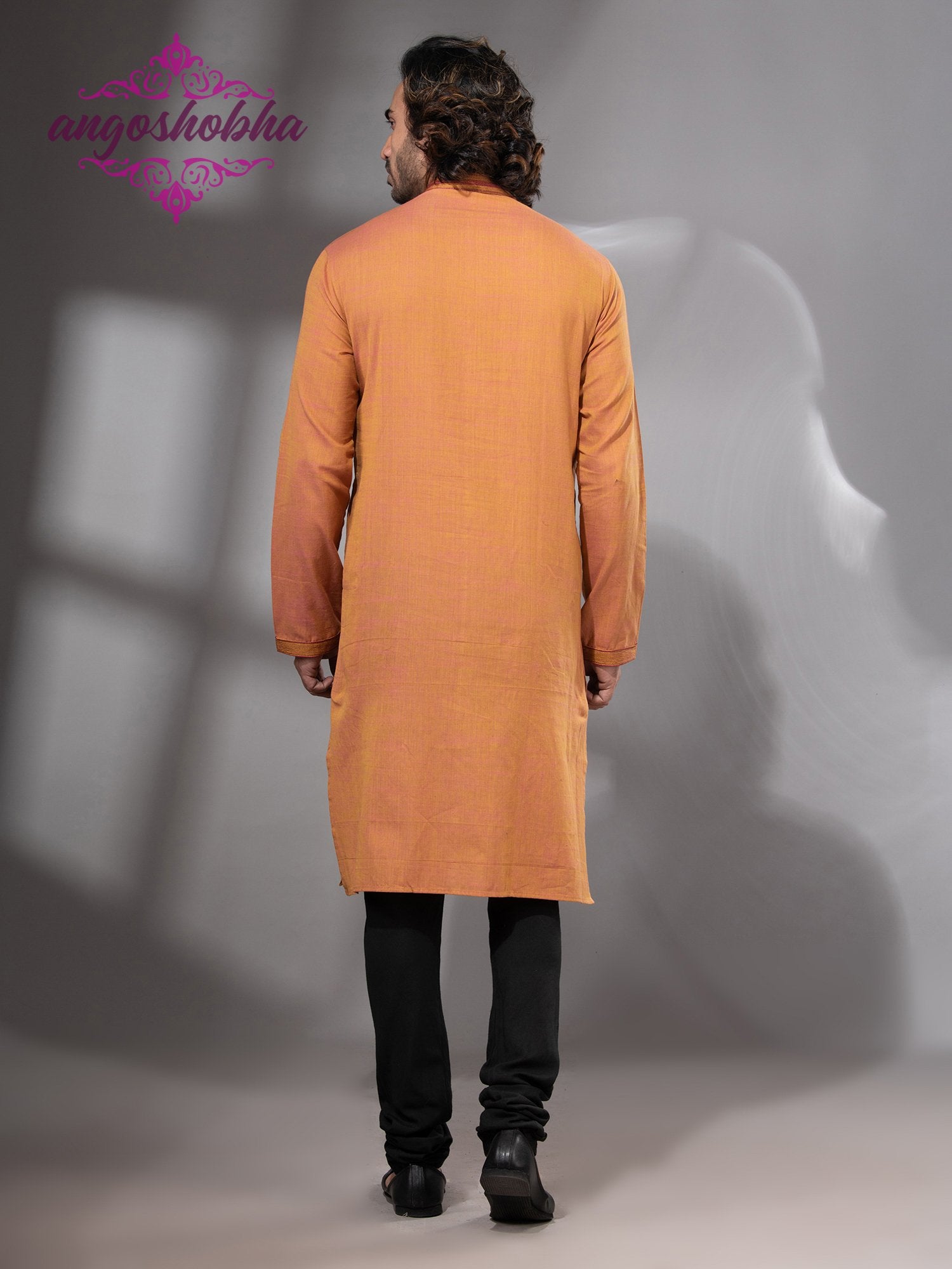 Mustard Cotton Men's Punjabi