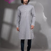 Silver Cotton Men's Punjabi