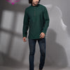 Bottle Green Cotton Men's Kurta