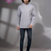 Silver Cotton Men's Kurta