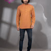 Mustard Cotton Men's Kurta