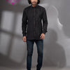 Black Cotton Men's Shirt
