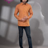 Mustard Cotton Men's Shirt