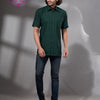 Bottle Green Cotton Men's Shirt