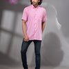 Blush Pink Cotton Men's Shirt