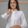 White Cotton Bengal Handwoven Kurta Set