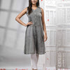 Grey Cotton Bengal Handwoven Kurti