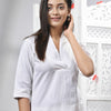 White Cotton Bengal Handwoven Kurti