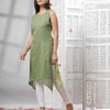 Green Cotton Bengal Handwoven Kurti