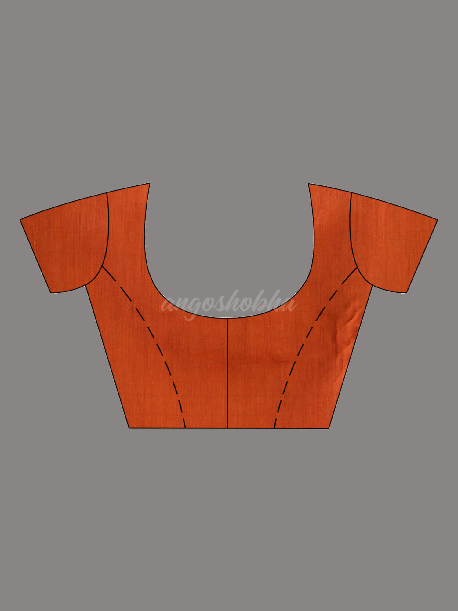 Rani Cotton Blend With Orange Pallu Handloom Saree