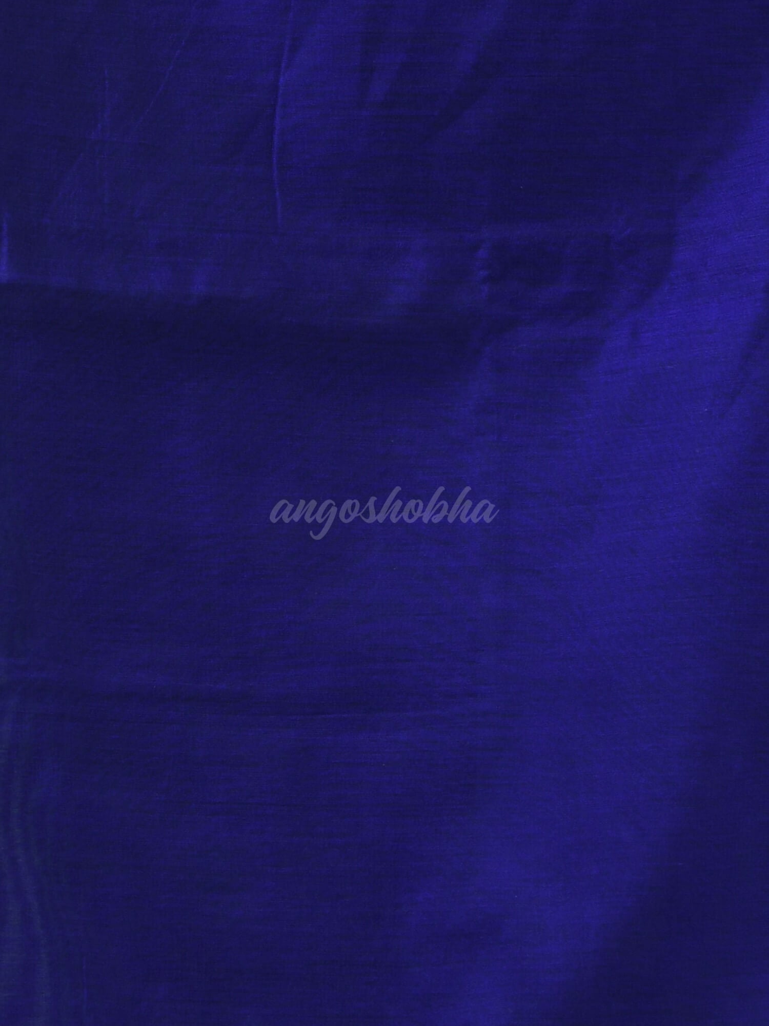 Green Cotton Blend With Blue Pallu Handloom Saree