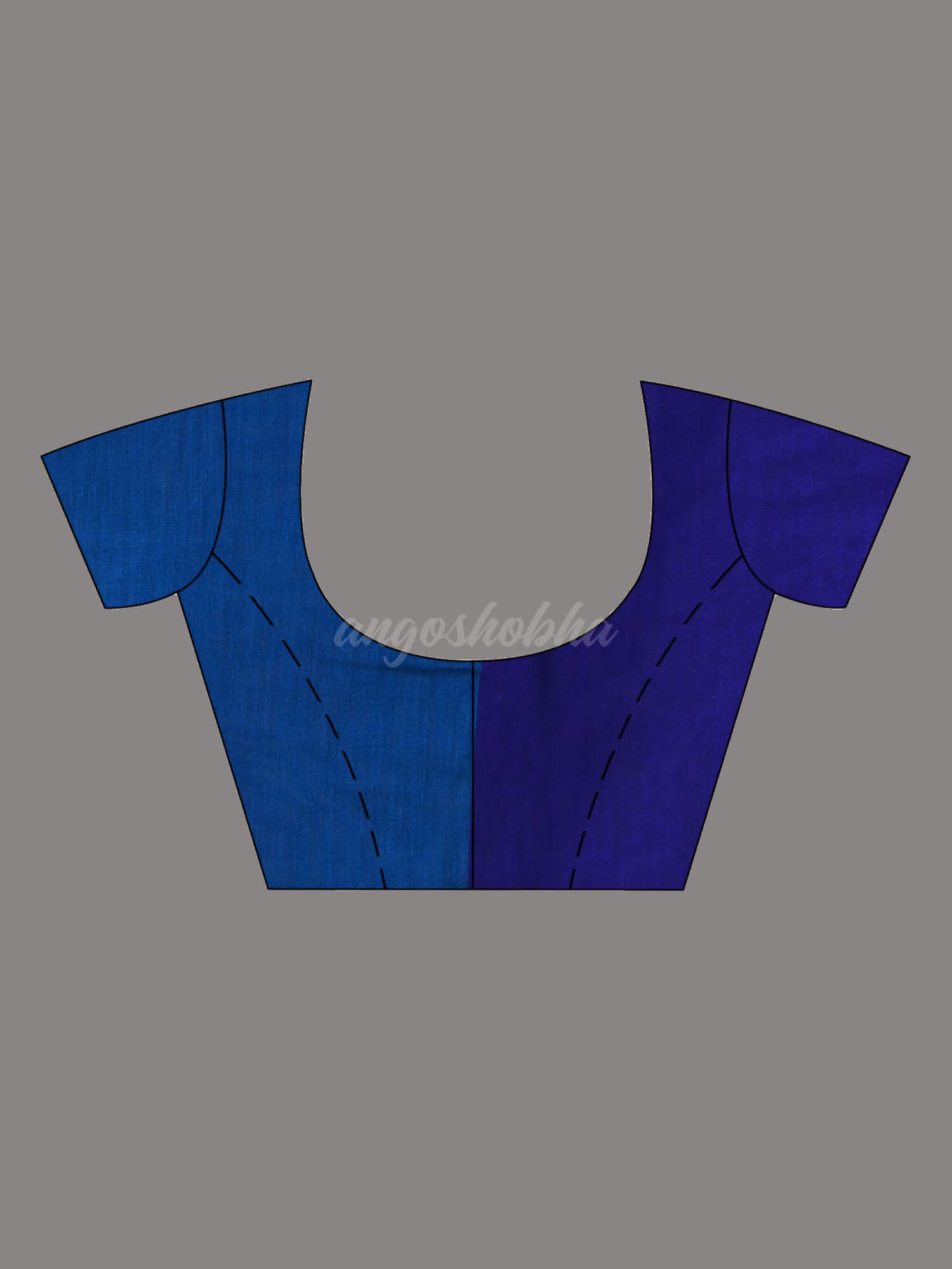 Turquoise Cotton Blend With Blue Pallu Handloom Saree