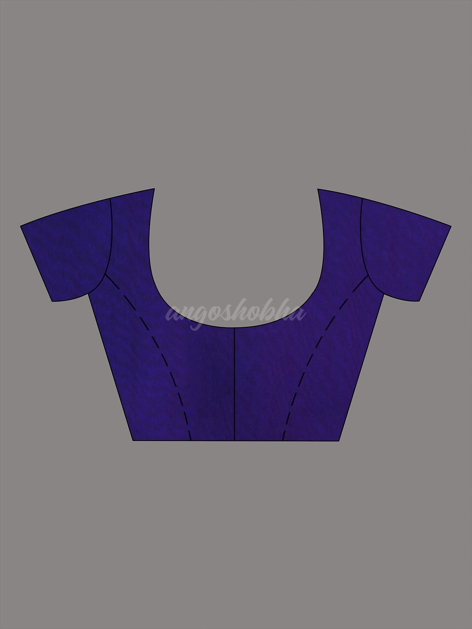 Rani Cotton Blend With Blue Pallu Handloom Saree