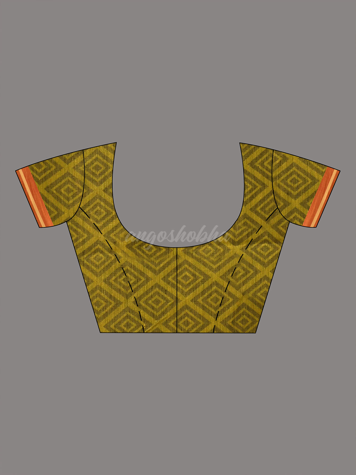 Yellow Cotton Blend Jacquard Work Handloom Saree