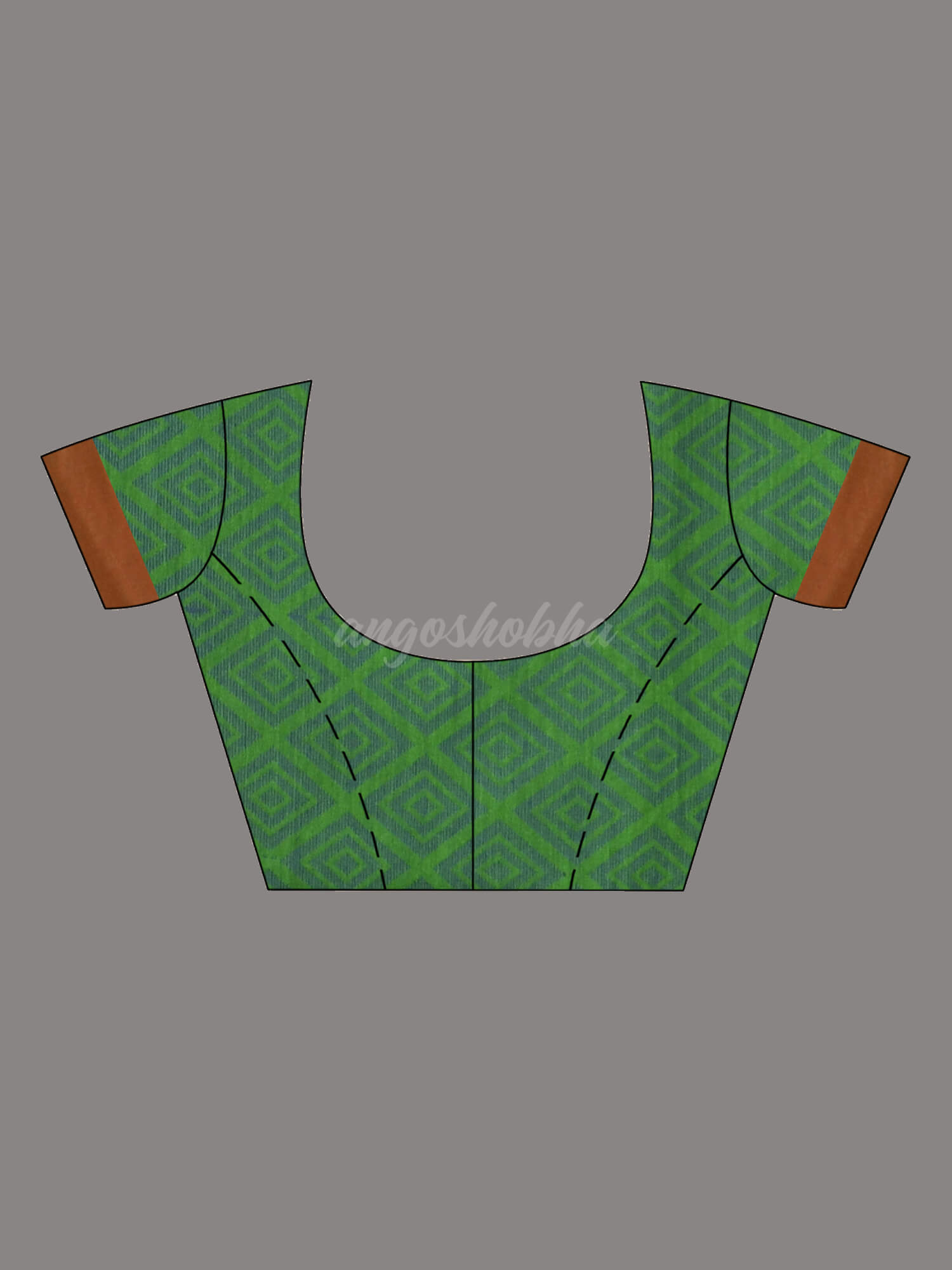 Green Cotton Blend Jacquard Work Handloom Saree