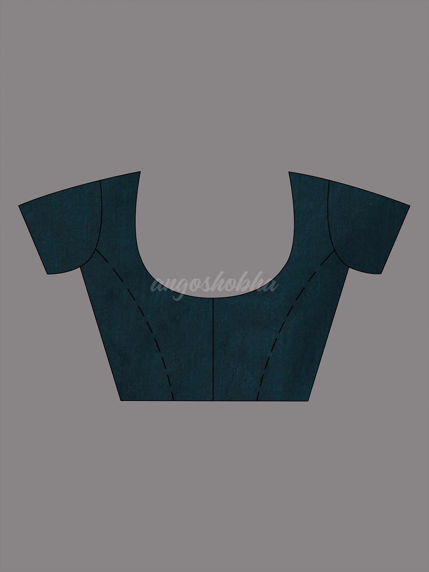 Teal Cotton Blend Dupion Silk Pallu Handloom Saree