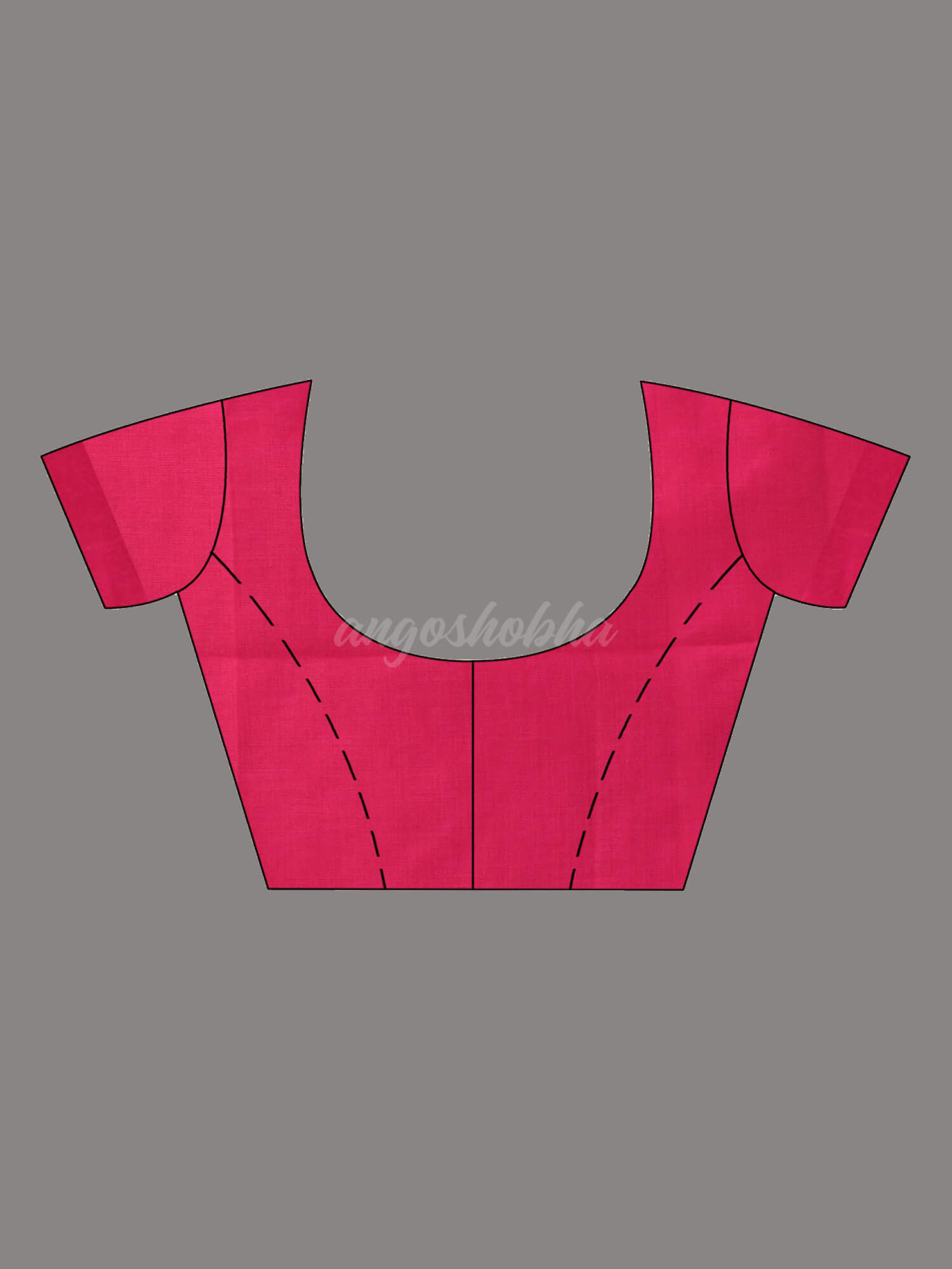 Fuscia Cotton Blend Dupion Silk Pallu Handloom Saree