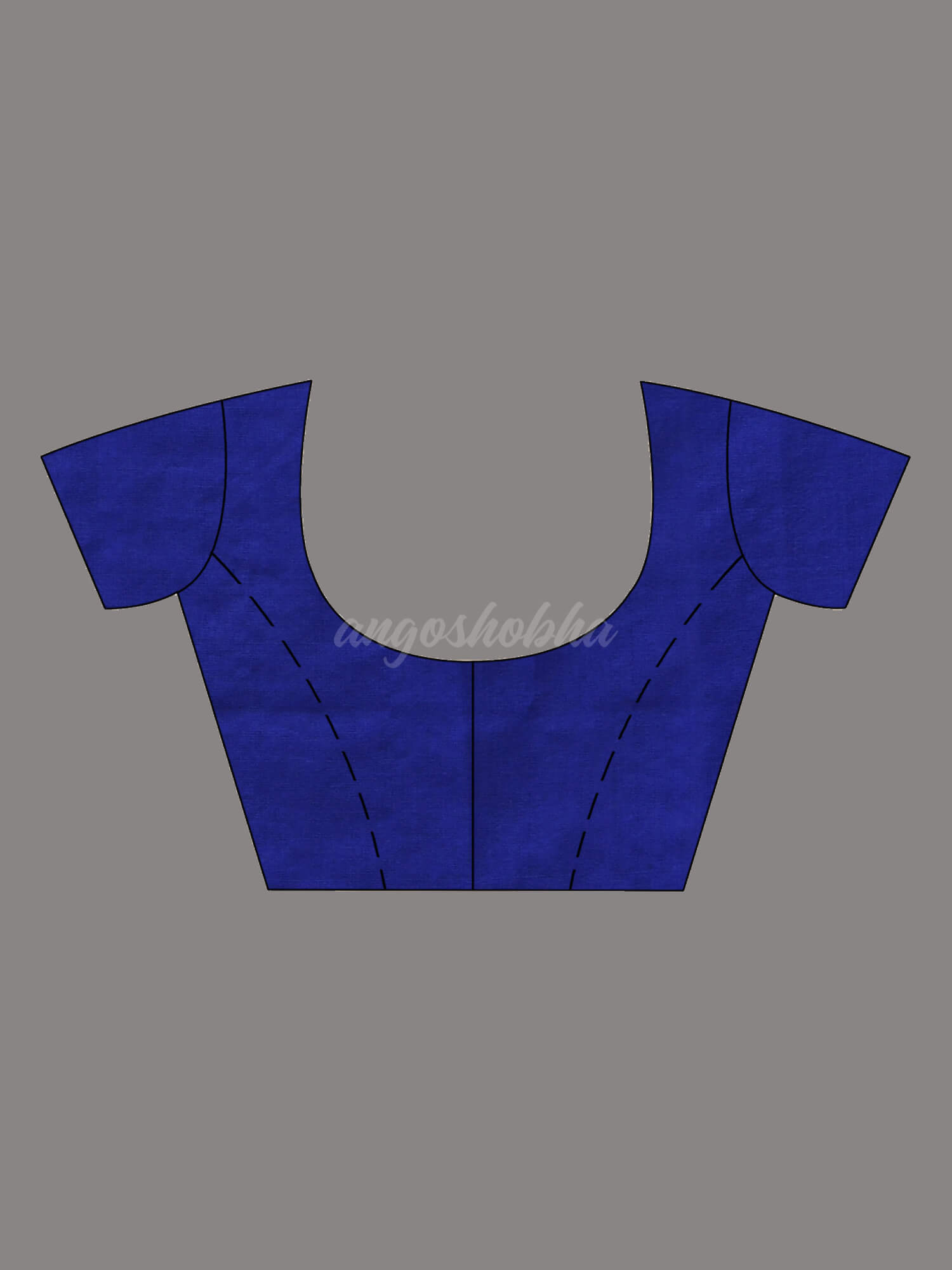 Blue Cotton Blend Dupion Silk Pallu Handloom Saree