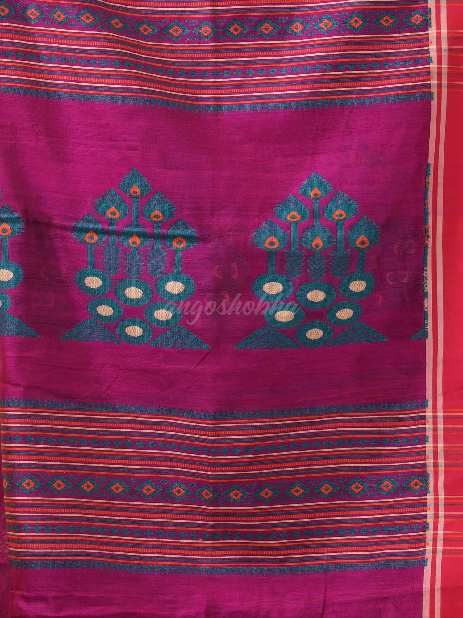 Rani Cotton Blend Jacquard Work Handloom Saree