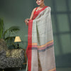 Sage Green Cotton Handloom Saree
