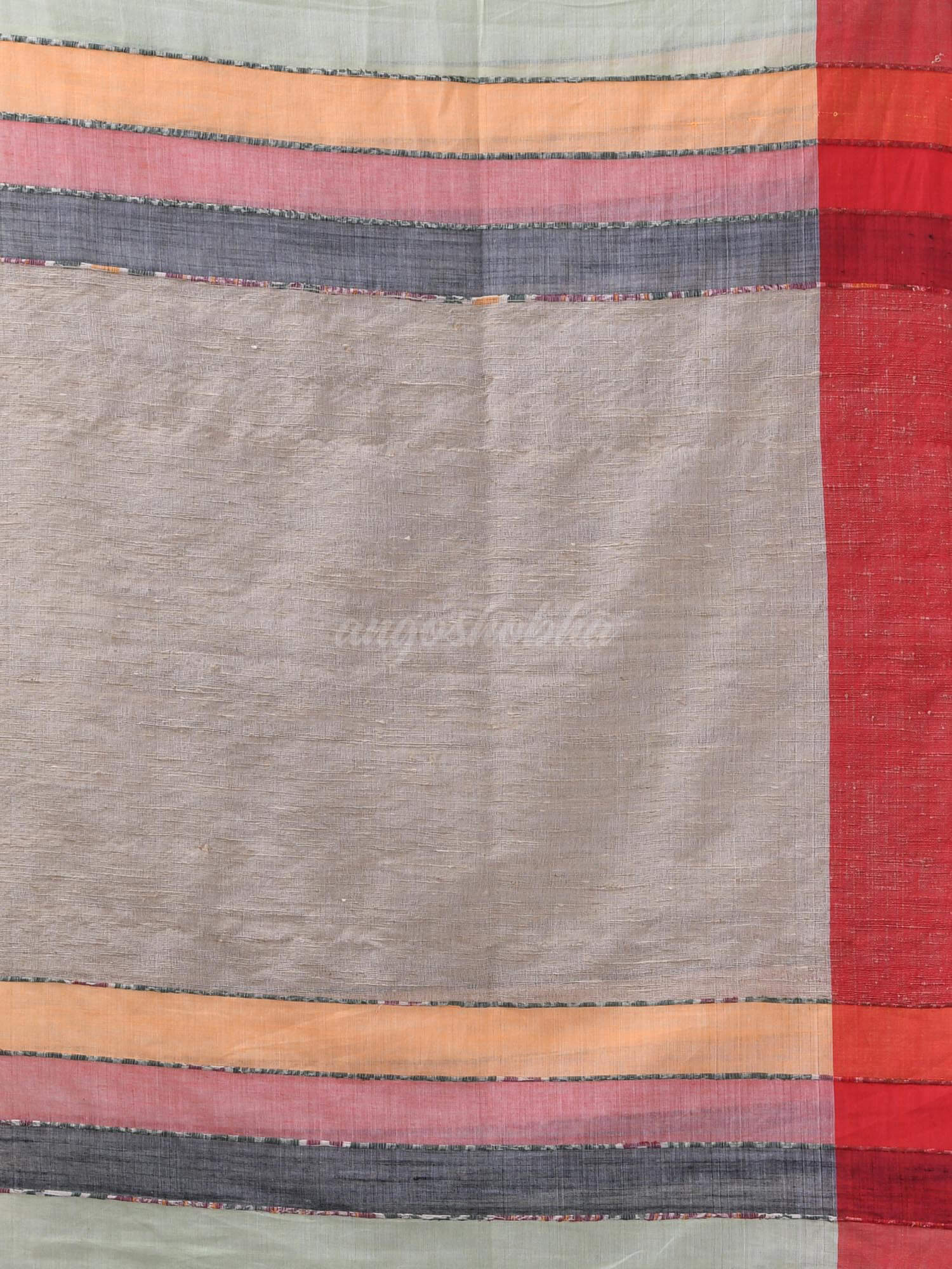 Sage Green Cotton Handloom Saree