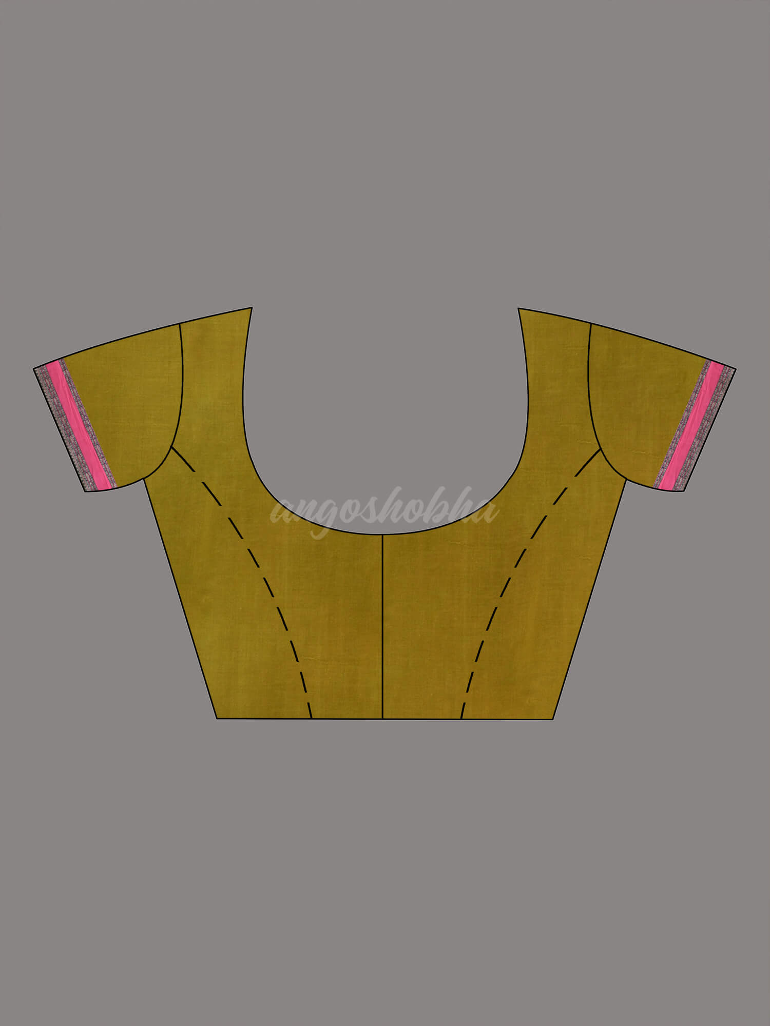 Moss Green Cotton Jacquard Border Handloom Saree