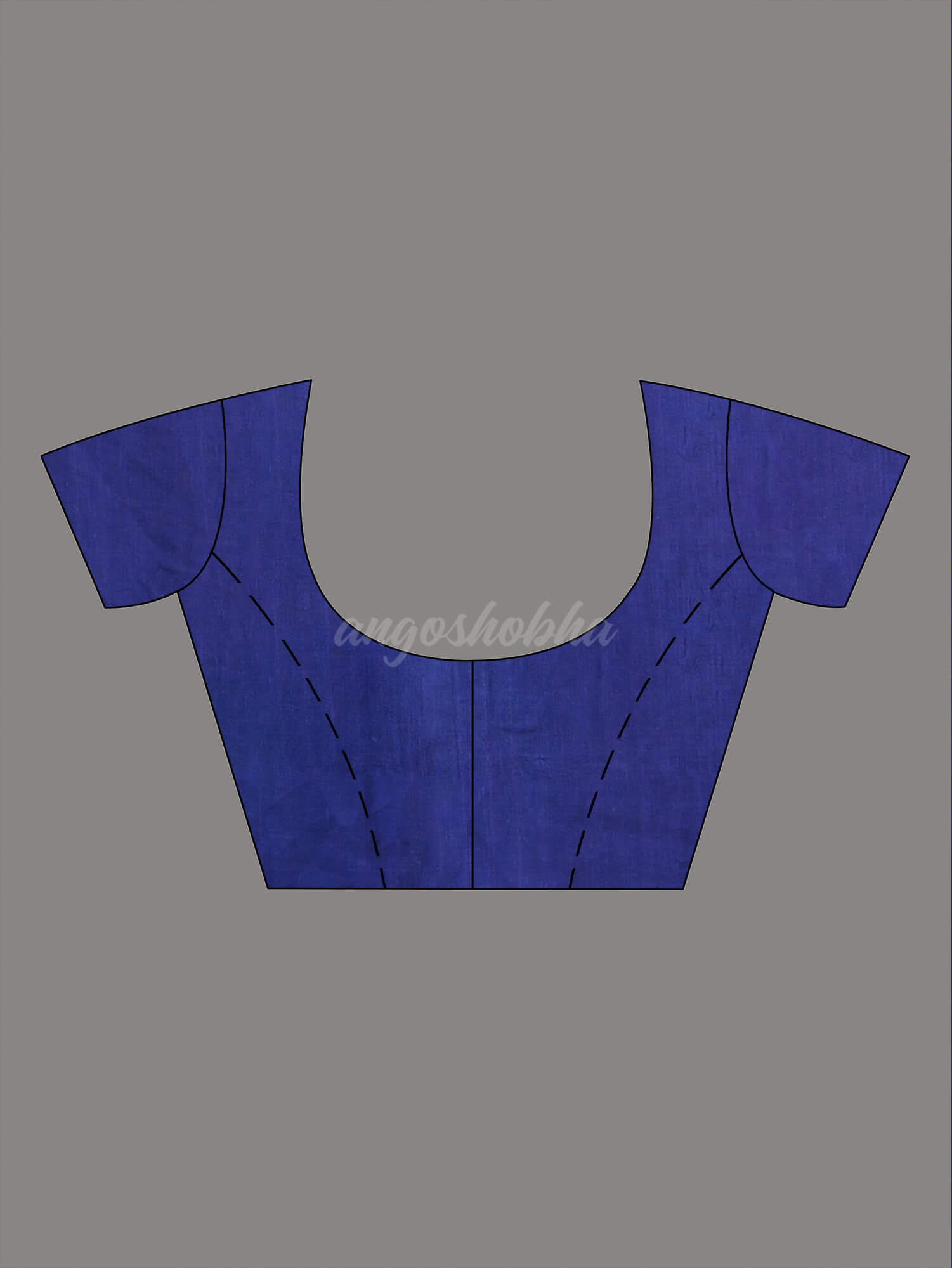 Blue & White Cotton Srivari Handloom Saree