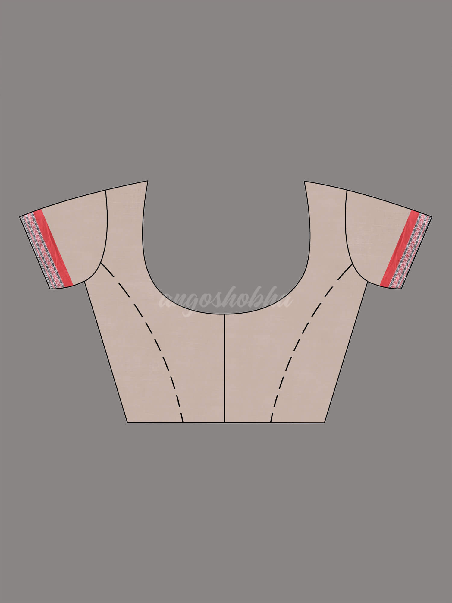 Cream Cotton Jacquard Border Handloom Saree