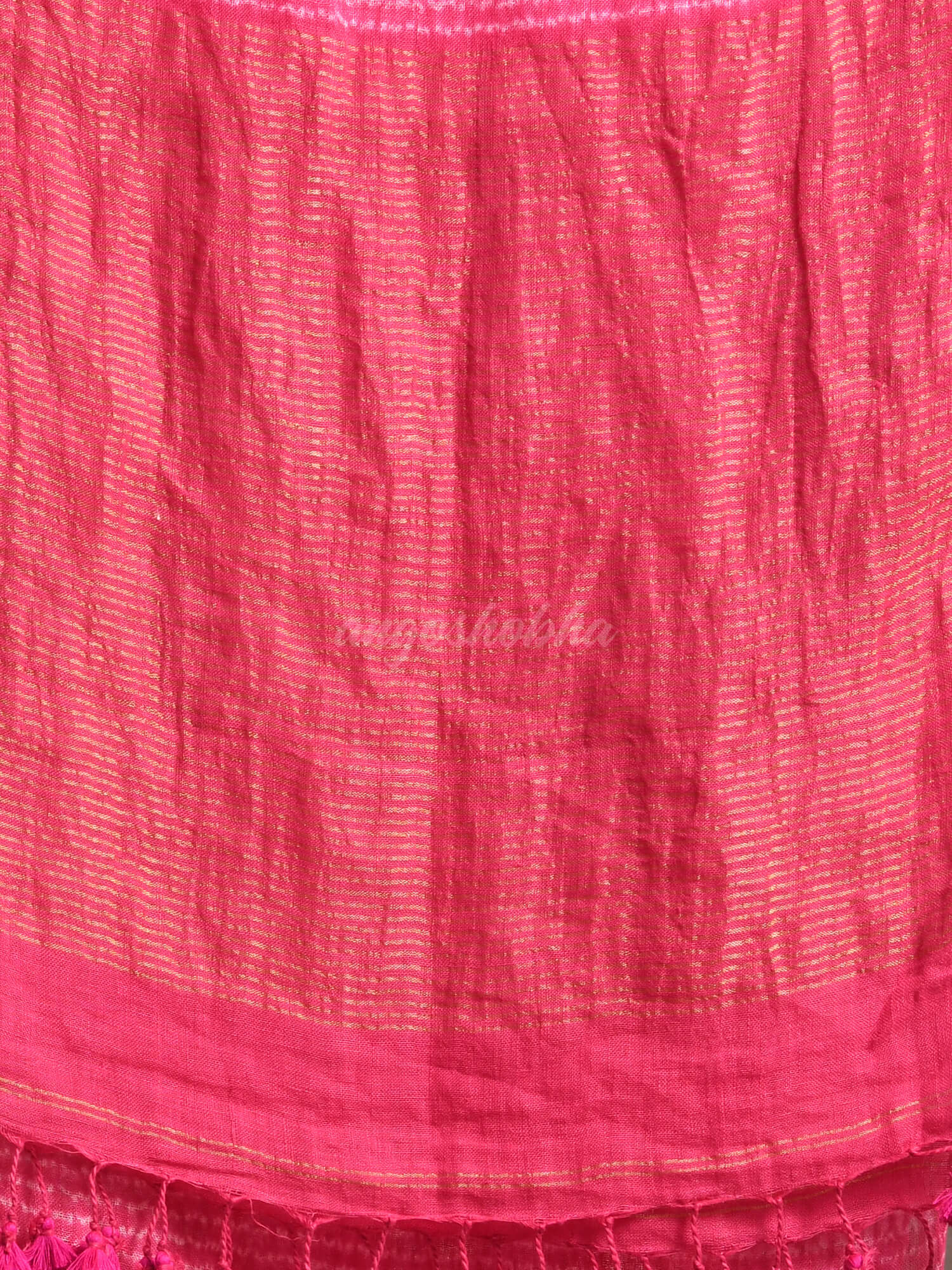 Pink Linen Srivari Handwoven Saree