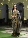 Multi Colour Linen Zari Tissue Handwoven Saree