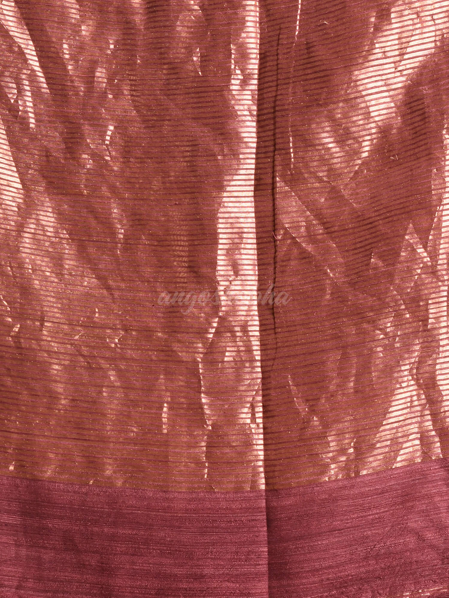 Dark Mauve Silk Matka All Body Buti Handwoven Saree