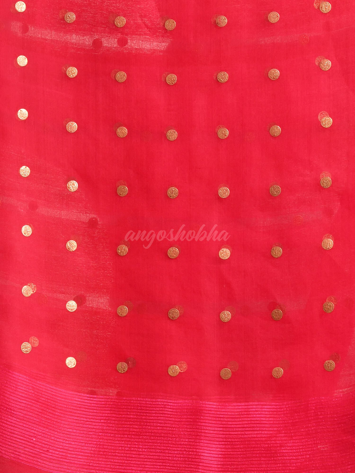 Rani Silk Matka All Body Guinea Sequence Handwoven Saree