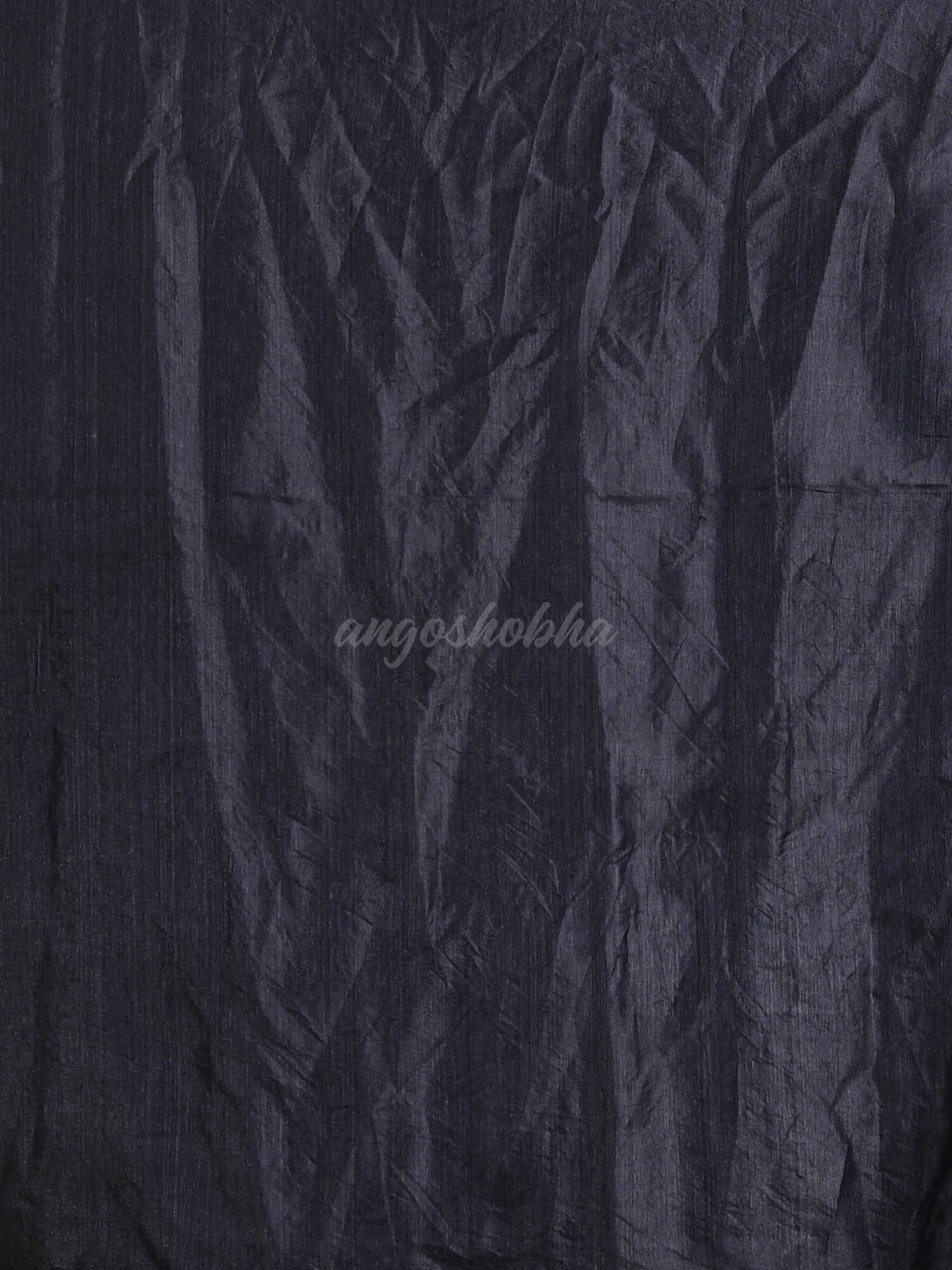 Dark Chocolate Tussar All Body Zari Check Handwoven Saree