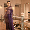 Violet Tussar All Body Zari Check Handwoven Saree